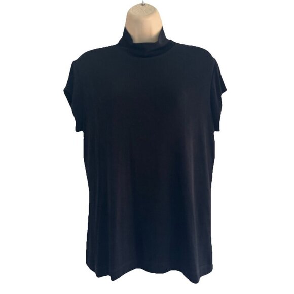 Chico's Tops - Chico's Travelers Women's Size 2 (Medium) Black Turtle Neck Slinky Top